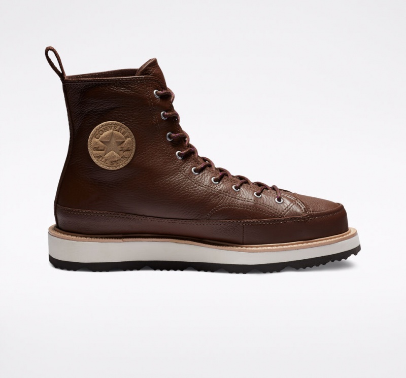 Converse Chuck Taylor Crafted Boot σοκολάτα ανοιχτο μαυρα | MGXZHI-357