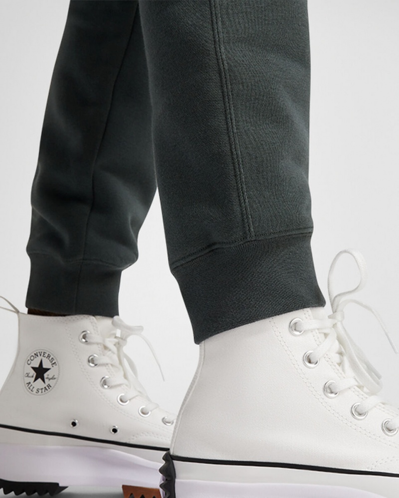 Converse Converse Go-To All Star Patch Standard-Fit Fleece Sweatpants πρασινο | CGPEOV-369