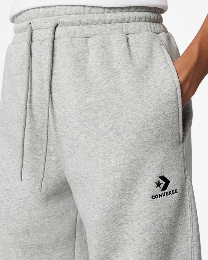 Converse Converse Go-To Embroidered Star Chevron Standard-Fit Fleece Sweatpant γκρι | VOUPRK-250