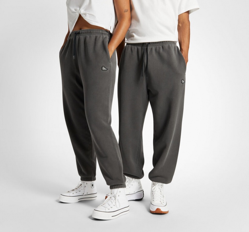 Converse Converse Go-To Sneaker Patch Loose-Fit Sweatpants μαυρα | WCSDNQ-983