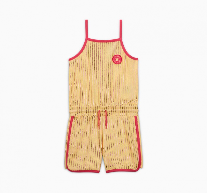 Converse Converse Shine Printed Romper Sunny Oasis | NGVYBA-403