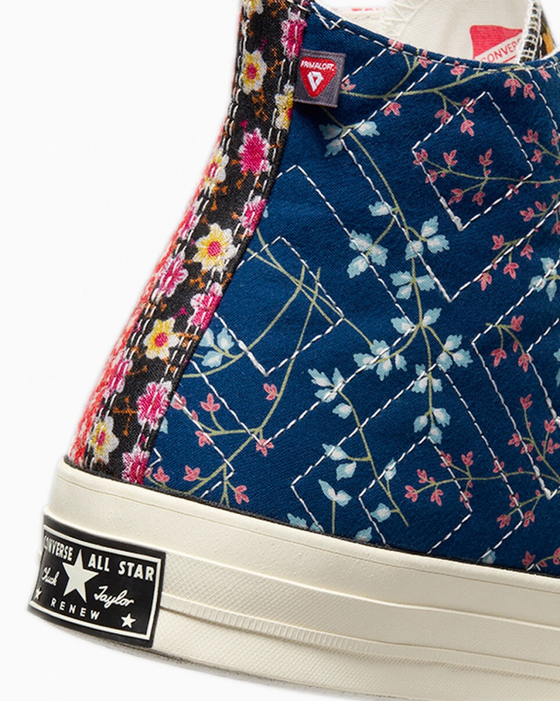 Converse Converse Upcycled Floral Chuck 70 μαυρα κοκκινα μπλε | DOCVBH-814