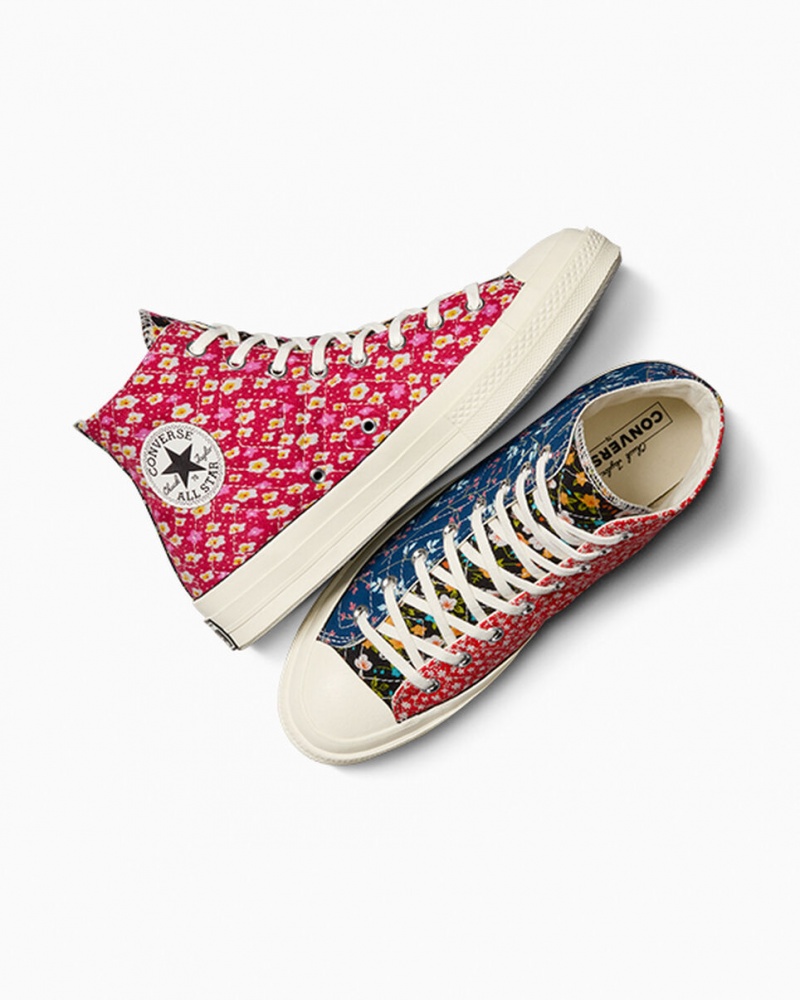 Converse Converse Upcycled Floral Chuck 70 μαυρα κοκκινα μπλε | DOCVBH-814