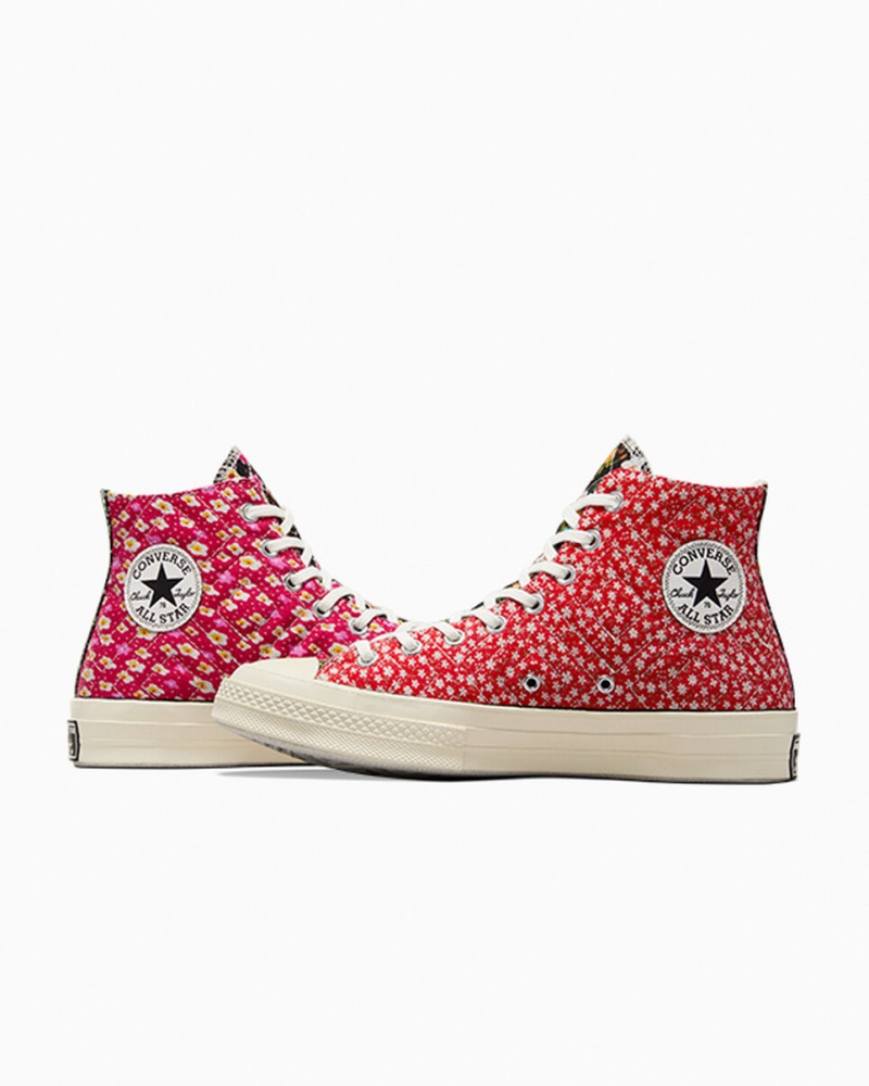 Converse Converse Upcycled Floral Chuck 70 μαυρα κοκκινα μπλε | DOCVBH-814