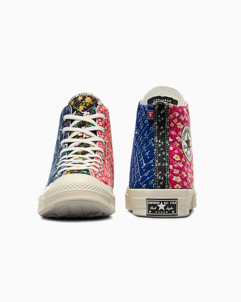 Converse Converse Upcycled Floral Chuck 70 μαυρα κοκκινα μπλε | DOCVBH-814