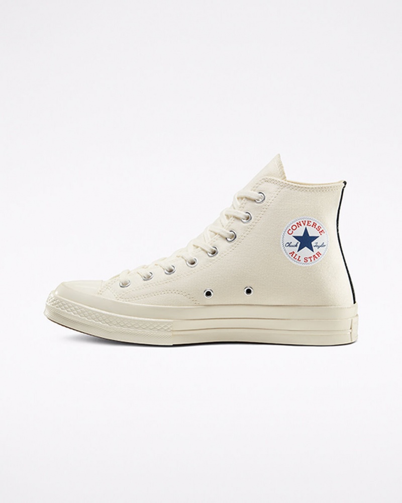 Converse Converse x Comme des Garçons PLAY Chuck 70 ασπρα κοκκινα | MFYNRH-527