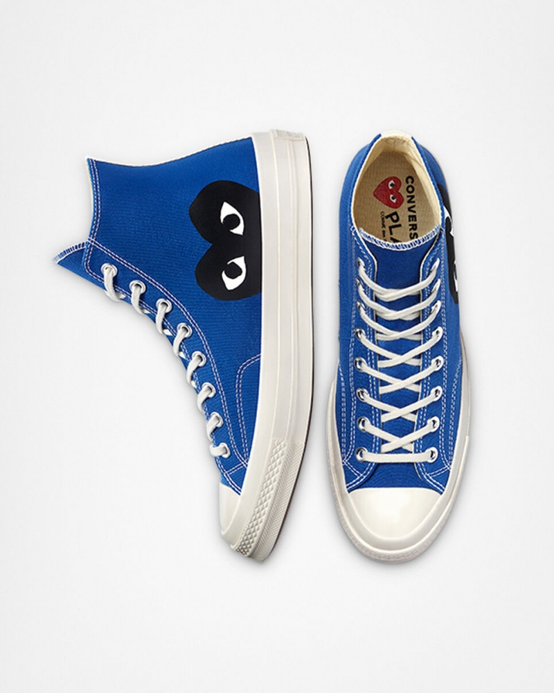 Converse Converse x Comme des Garçons PLAY Chuck 70 μπλε μαυρα | LIDNMW-479