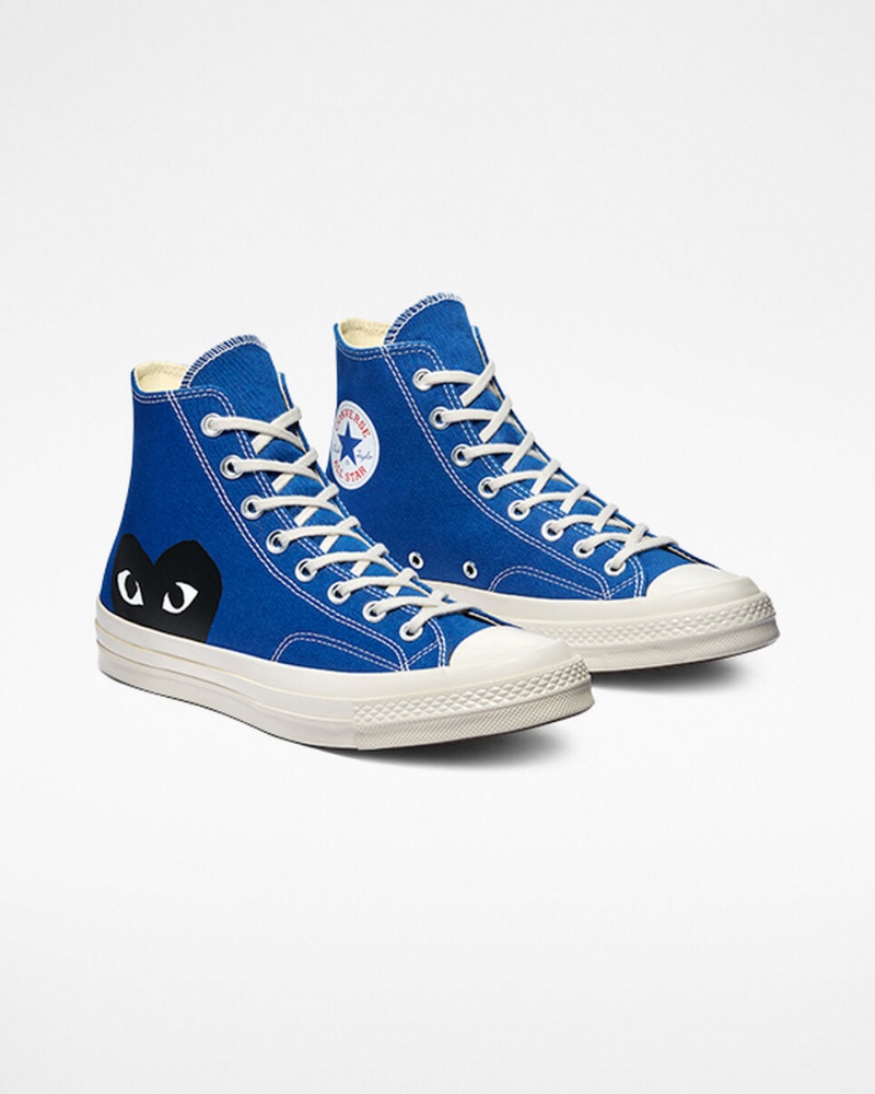 Converse Converse x Comme des Garçons PLAY Chuck 70 μπλε μαυρα | LIDNMW-479