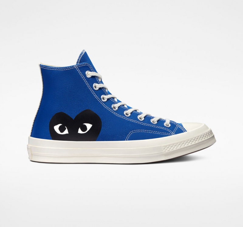 Converse Converse x Comme des Garçons PLAY Chuck 70 μπλε μαυρα | LIDNMW-479