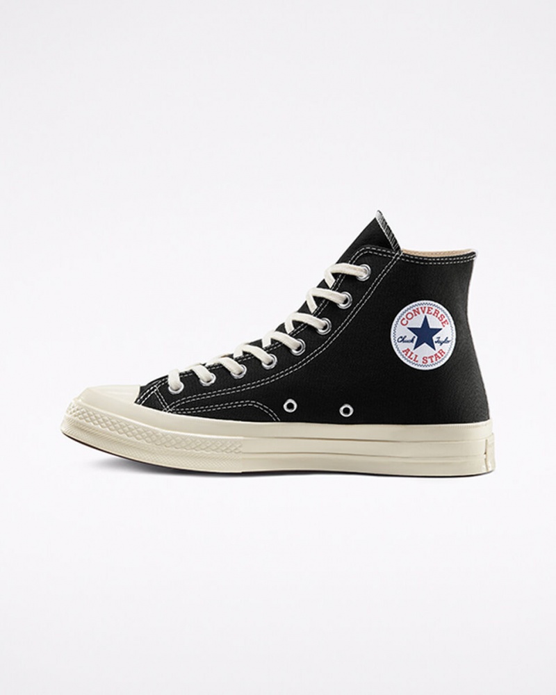 Converse Converse x Comme des Garçons PLAY Chuck 70 μαυρα ασπρα κοκκινα | DKYFRM-127