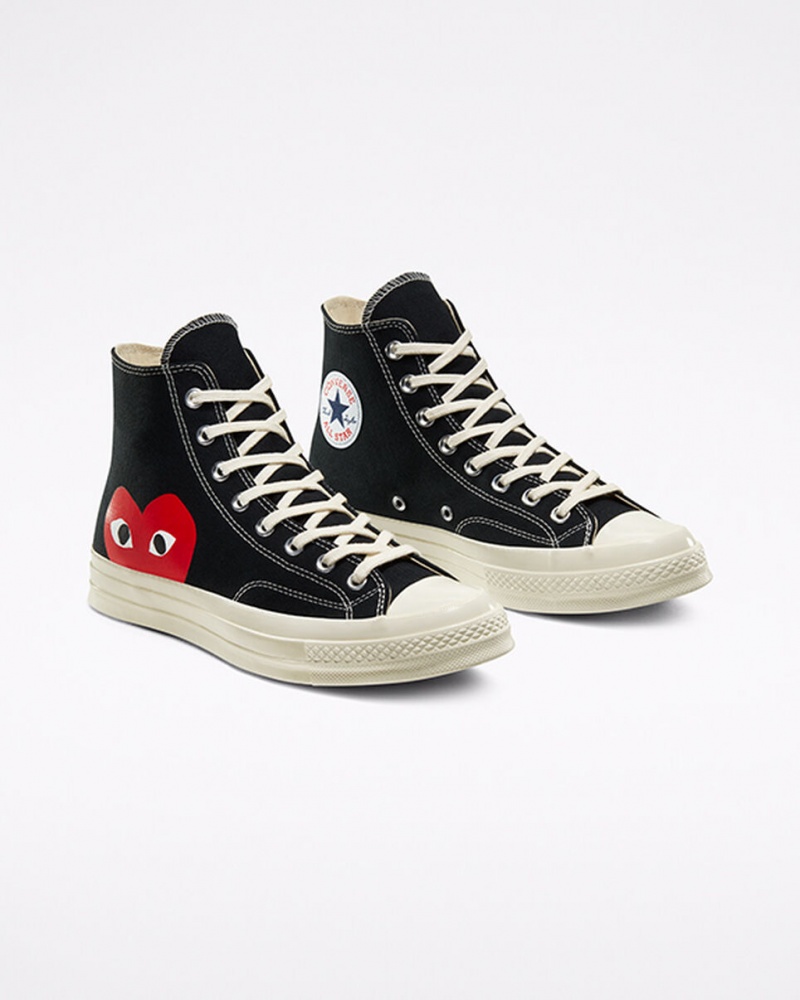 Converse Converse x Comme des Garçons PLAY Chuck 70 μαυρα ασπρα κοκκινα | DKYFRM-127