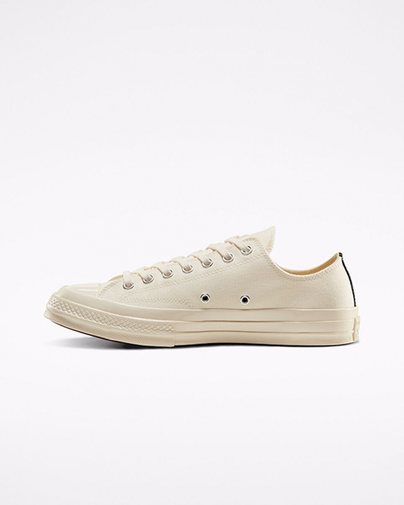 Converse Converse x Comme des Garçons PLAY Chuck 70 ασπρα κοκκινα | QEXBWM-672