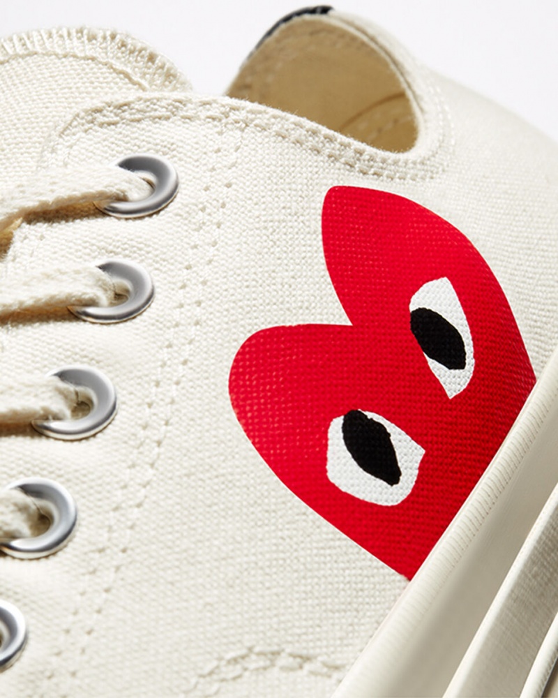 Converse Converse x Comme des Garçons PLAY Chuck 70 ασπρα κοκκινα | QEXBWM-672