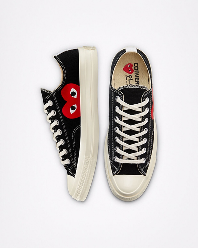 Converse Converse x Comme des Garçons PLAY Chuck 70 μαυρα ασπρα κοκκινα | JTBPAL-708