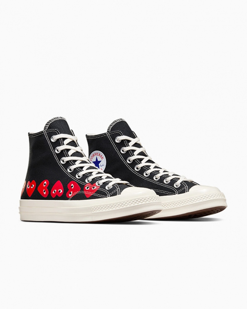 Converse Converse x Comme des Garçons PLAY Chuck 70 Multi Heart μαυρα κοκκινα | WIQDSB-504