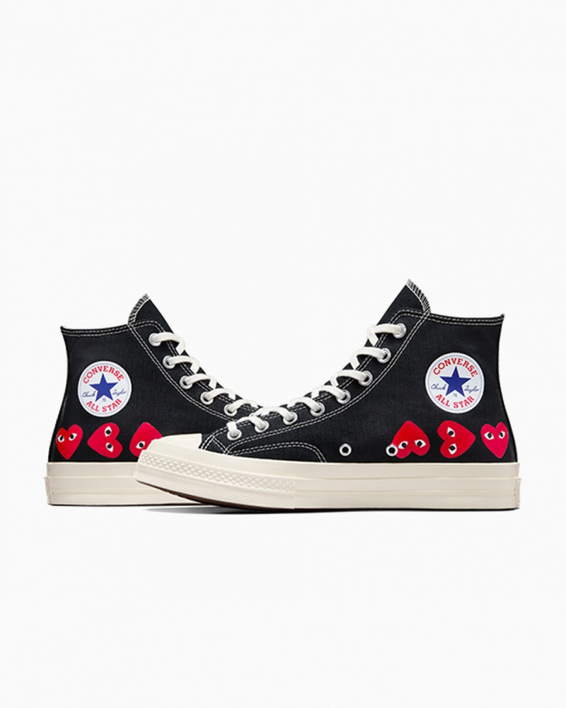 Converse Converse x Comme des Garçons PLAY Chuck 70 Multi Heart μαυρα κοκκινα | WIQDSB-504