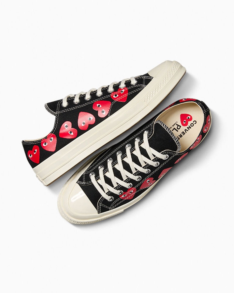 Converse Converse x Comme des Garçons PLAY Chuck 70 Multi Heart μαυρα κοκκινα | XSTWQZ-806