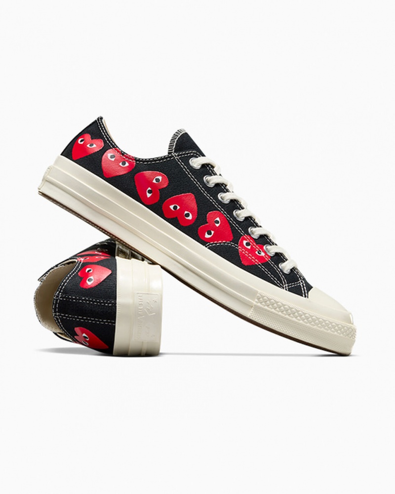 Converse Converse x Comme des Garçons PLAY Chuck 70 Multi Heart μαυρα κοκκινα | XSTWQZ-806