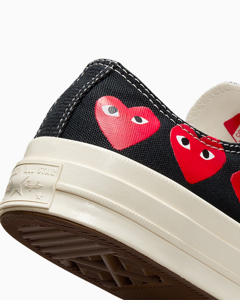 Converse Converse x Comme des Garçons PLAY Chuck 70 Multi Heart μαυρα κοκκινα | XSTWQZ-806