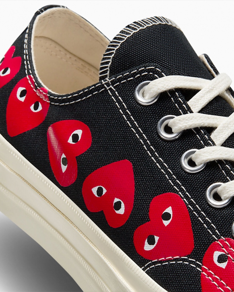 Converse Converse x Comme des Garçons PLAY Chuck 70 Multi Heart μαυρα κοκκινα | XSTWQZ-806