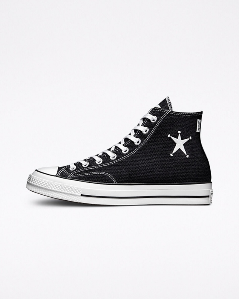 Converse Converse x Stüssy Chuck 70 μαυρα ασπρα μαυρα | SDGHUB-512