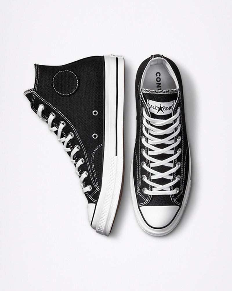 Converse Converse x Stüssy Chuck 70 μαυρα ασπρα μαυρα | SDGHUB-512