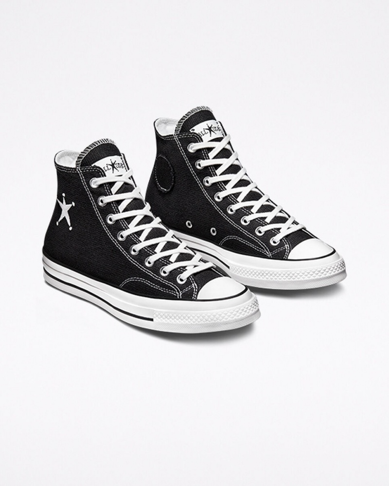 Converse Converse x Stüssy Chuck 70 μαυρα ασπρα μαυρα | SDGHUB-512