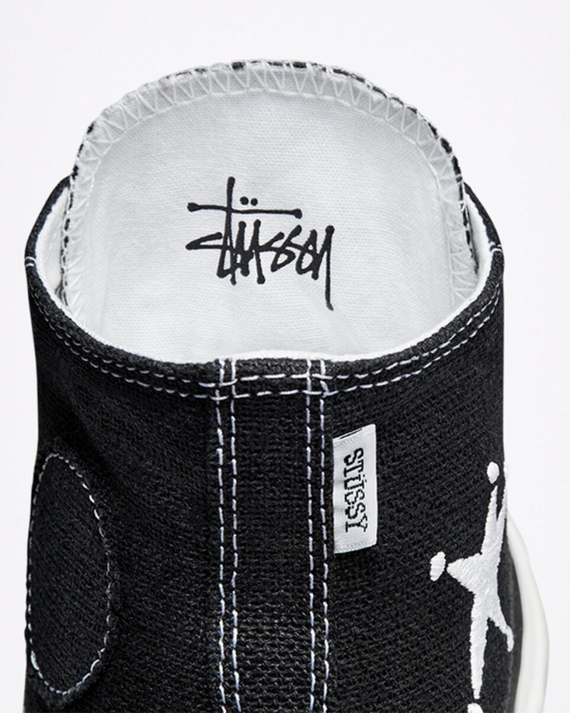 Converse Converse x Stüssy Chuck 70 μαυρα ασπρα μαυρα | SDGHUB-512