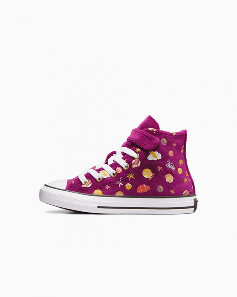 Converse Converse x Wonka Chuck Taylor All Star Easy On μωβ χρυσο χρωμα ασπρα | IEZSAG-579