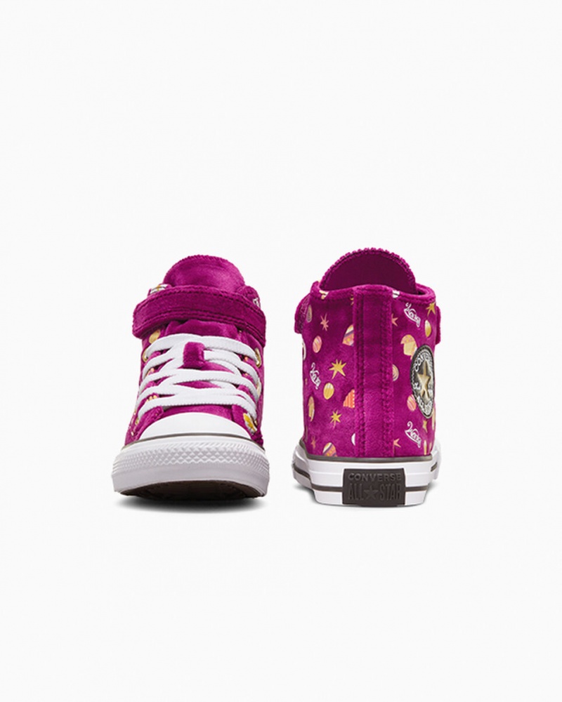 Converse Converse x Wonka Chuck Taylor All Star Easy On μωβ χρυσο χρωμα ασπρα | IEZSAG-579