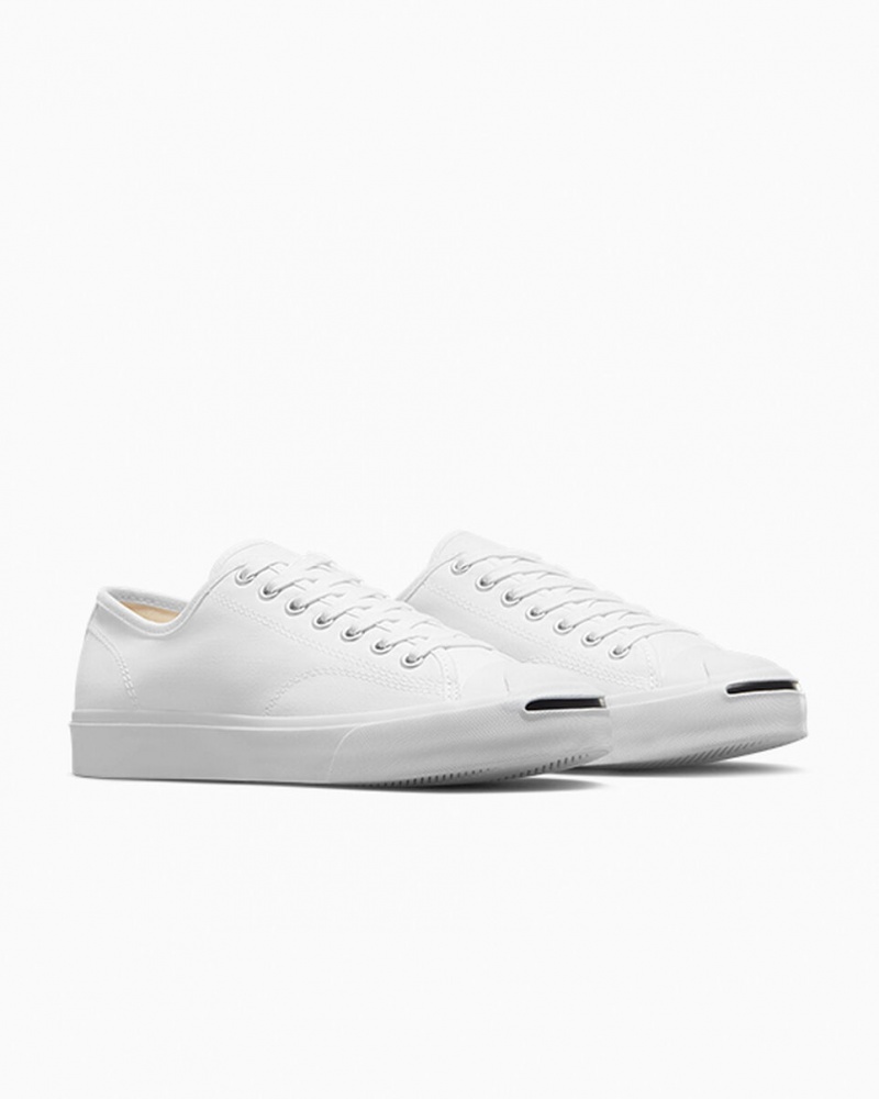 Converse Jack Purcell ασπρα ασπρα μαυρα | XKONUY-210