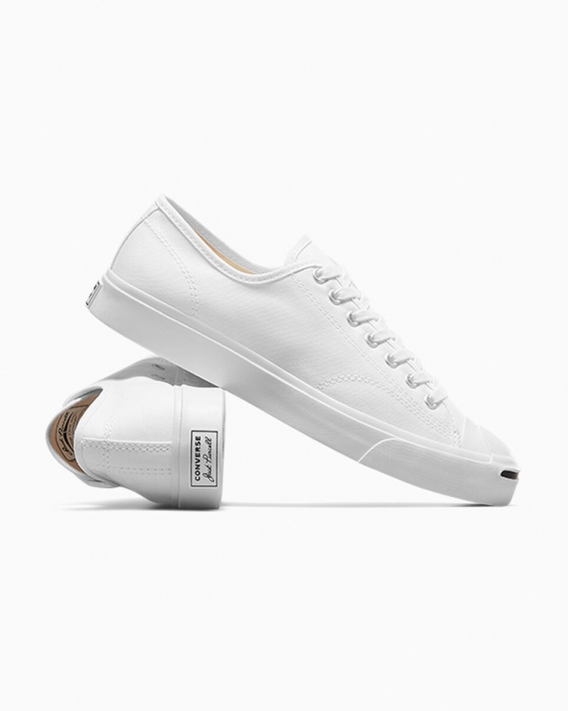 Converse Jack Purcell ασπρα ασπρα μαυρα | XKONUY-210