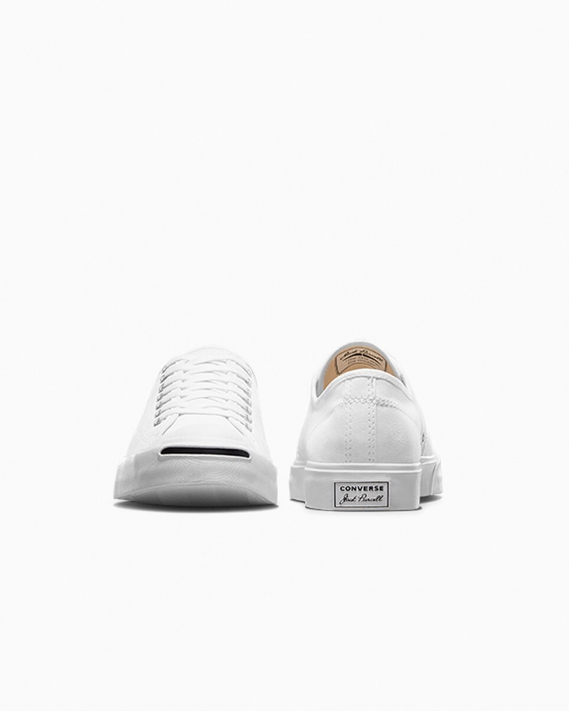 Converse Jack Purcell ασπρα ασπρα μαυρα | XKONUY-210