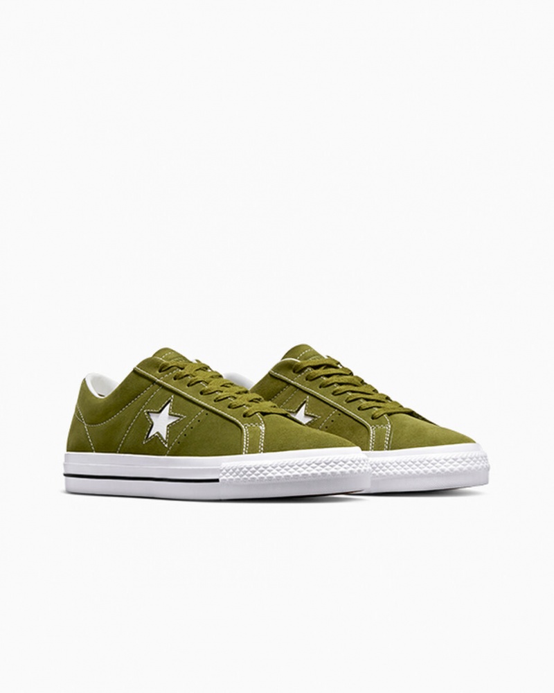 Converse One Star Pro πρασινο ασπρα μαυρα | DKWZIJ-425