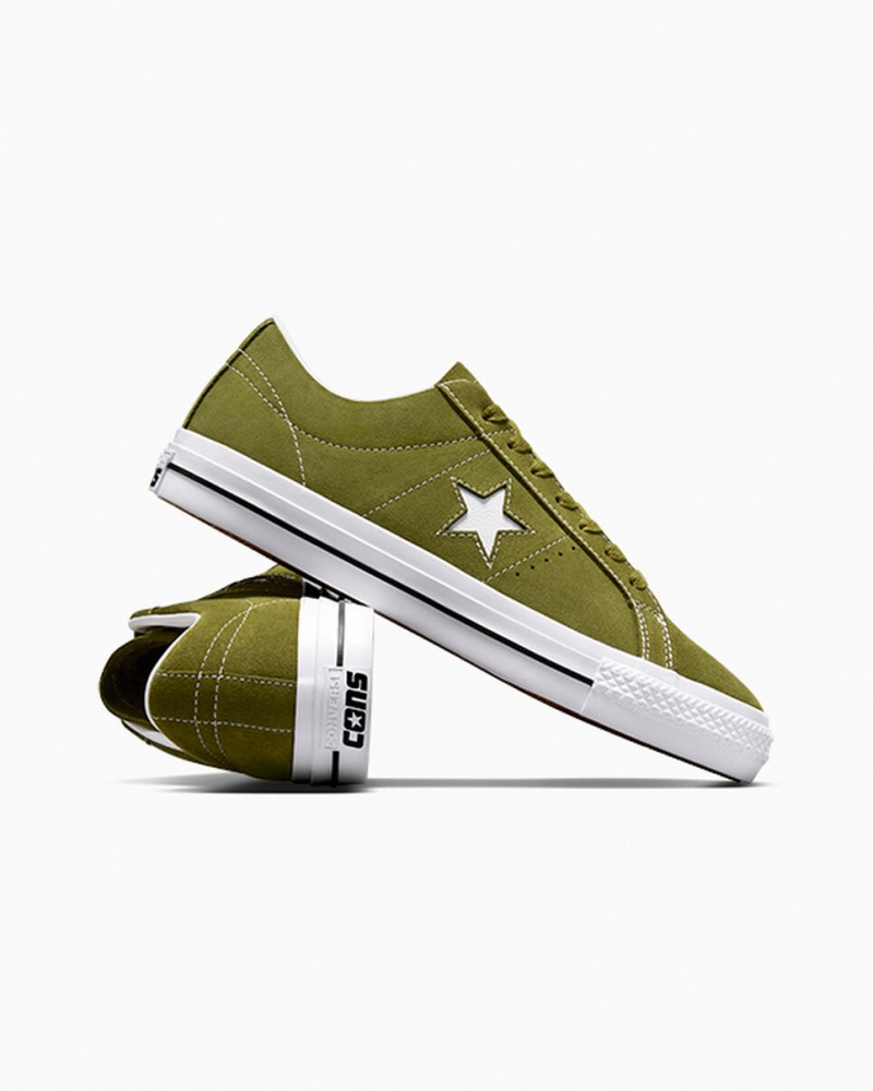 Converse One Star Pro πρασινο ασπρα μαυρα | DKWZIJ-425