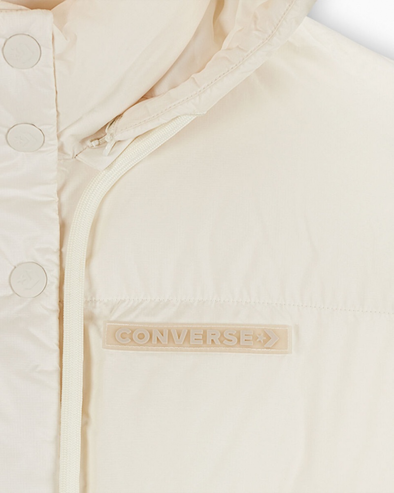 Converse Oversized Super Puffer Jacket Egret | OZDKXE-598