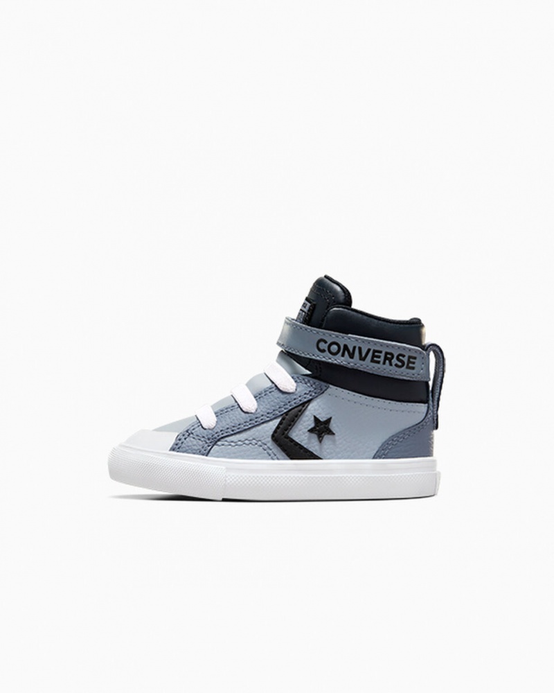 Converse Pro Blaze λουρακια δερματινα ασημι μαυρα ασπρα | HZAIFO-573