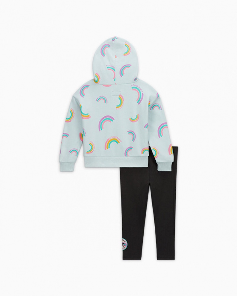 Converse Rainbow Hoodie & Leggings Set μαυρα | MLTHZC-158