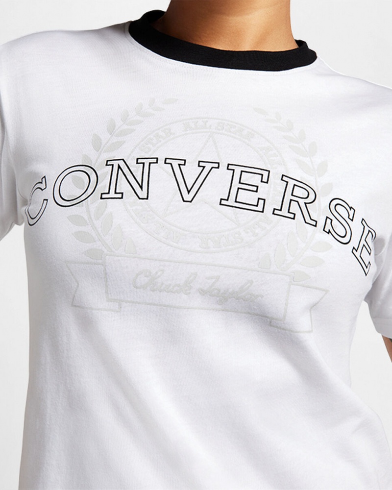 Converse Retro Chuck Taylor T-Shirt ασπρα | JGNZXA-492