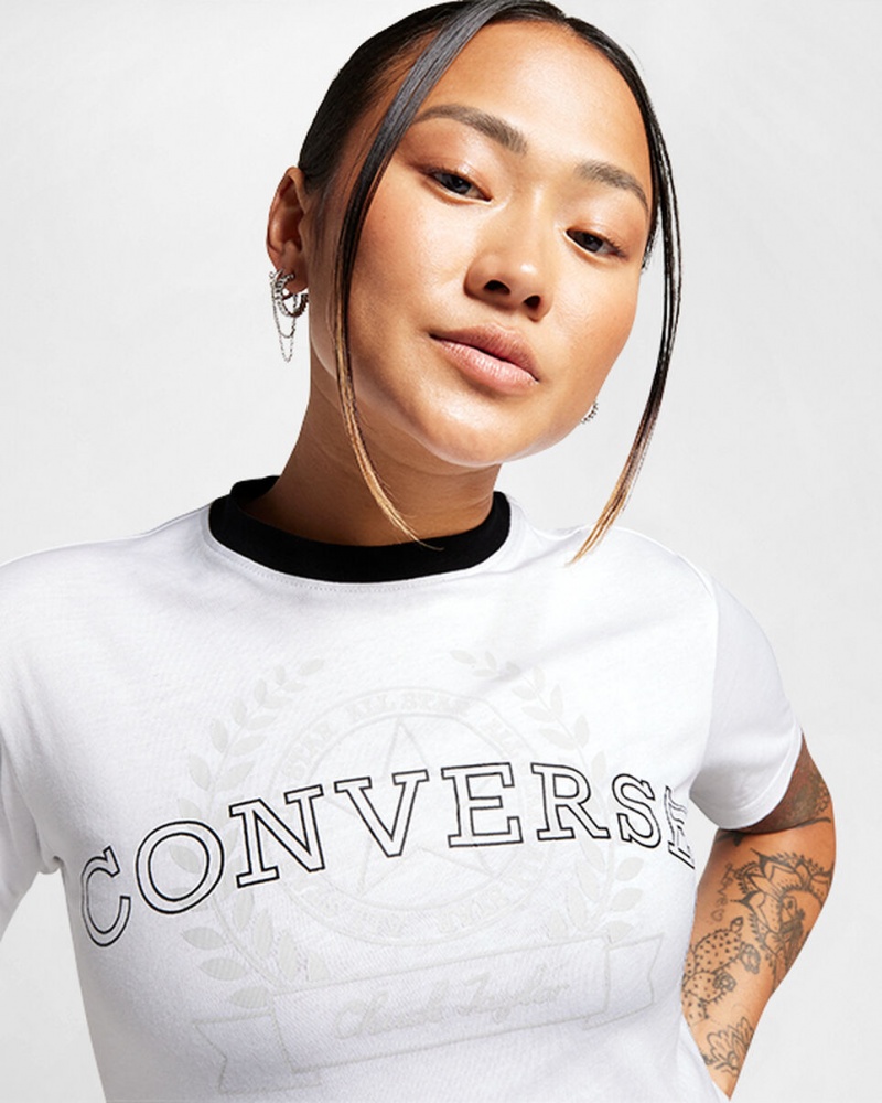 Converse Retro Chuck Taylor T-Shirt ασπρα | JGNZXA-492