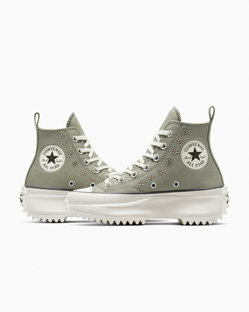 Converse Run Star Hike flatforms Embroidery ανοιχτο | HODCPS-836