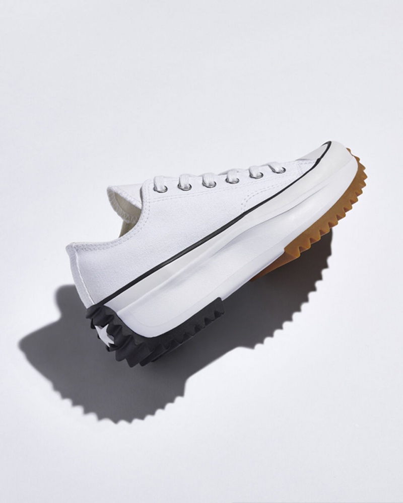 Converse Run Star Hike flatforms ασπρα μαυρα | GQNALI-025