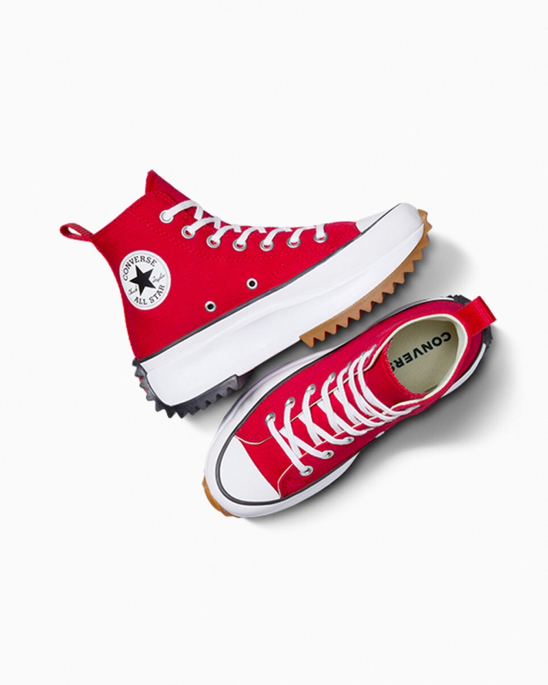 Converse Run Star Hike flatforms κοκκινα ασπρα μαυρα | CDSBYV-243