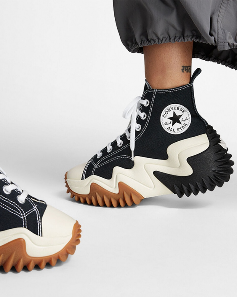 Converse Run Star Motion CX flatforms μαυρα ασπρα | RWBLDG-136