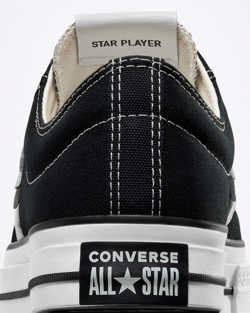 Converse Star Player 76 μαυρα ασπρα μαυρα | UKVFSG-421