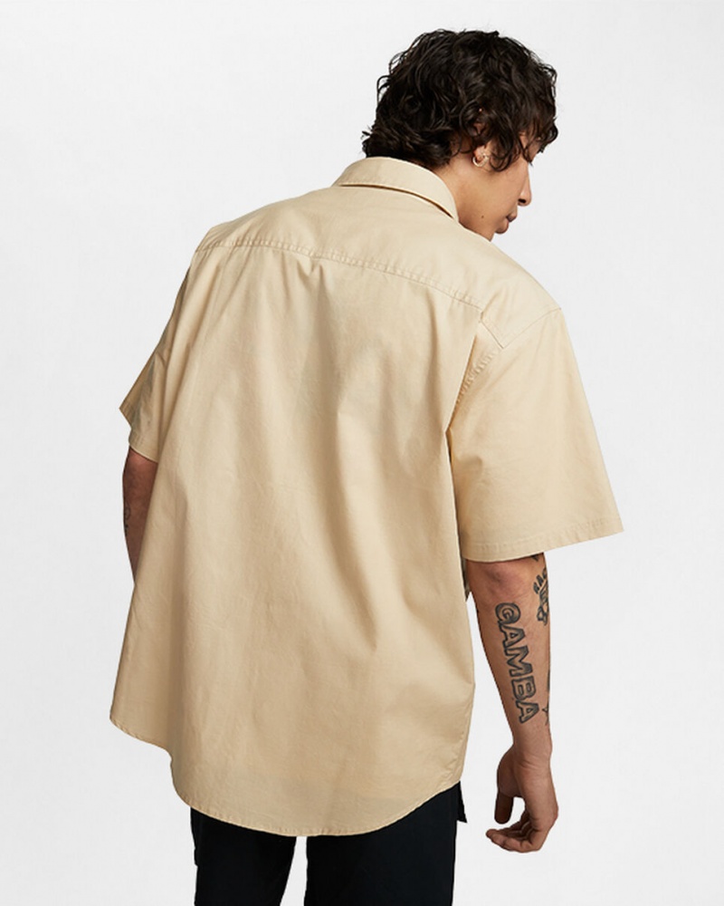 Converse Woven Cargo Shirt Oatmilk | YCXKBH-941