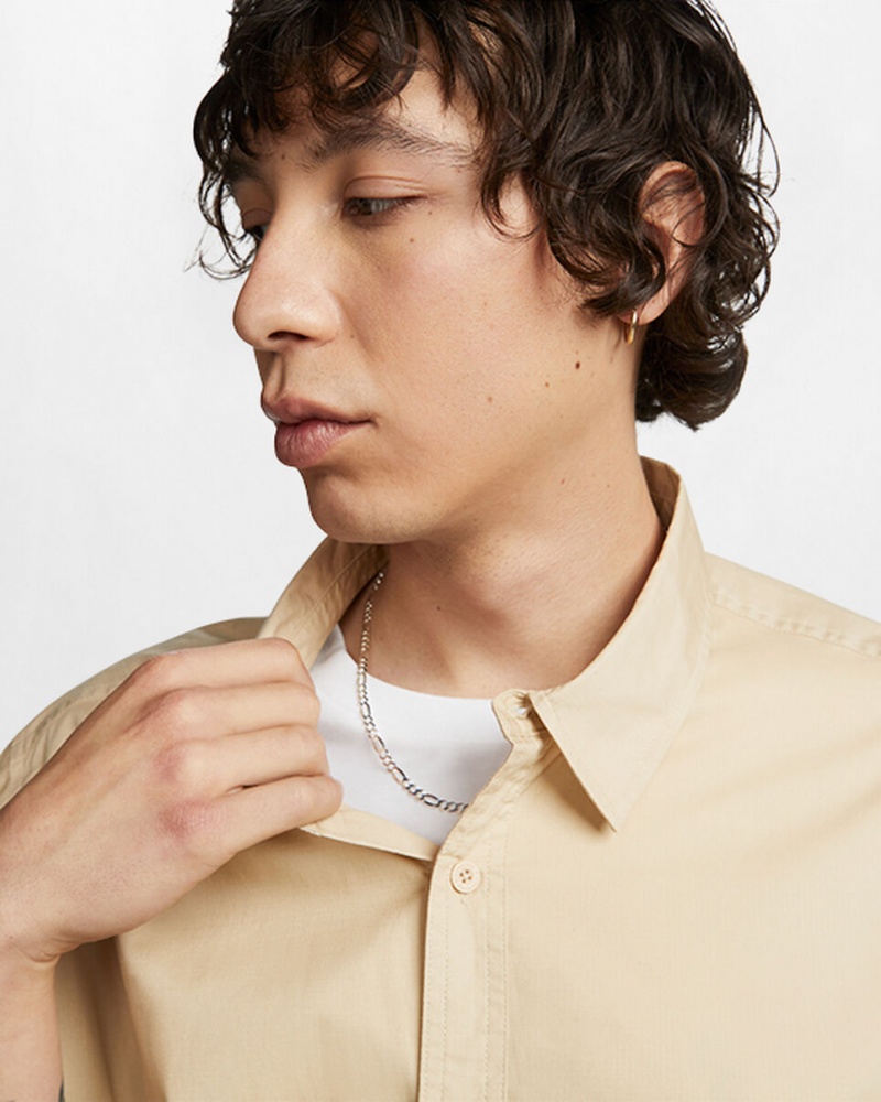 Converse Woven Cargo Shirt Oatmilk | YCXKBH-941