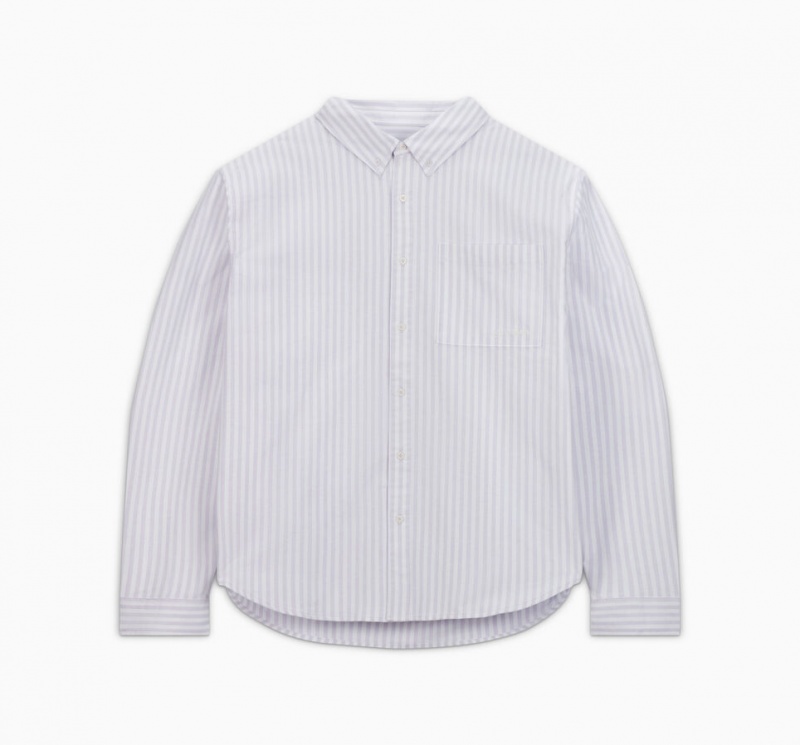 Converse Ριγέ Oxford Button-Up Shirt ριγε | CKSDBY-317